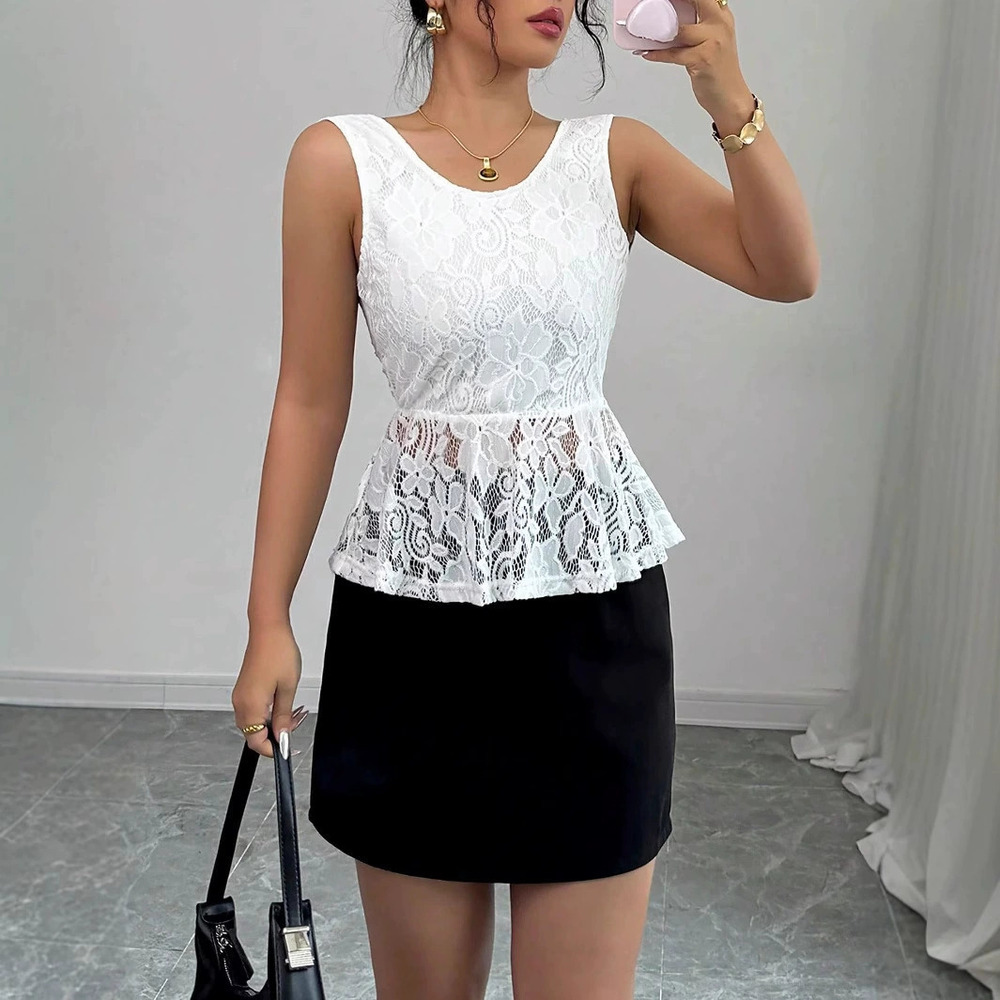 Zara Summer Lace Backless Sleeveless Cami - Picture 6 of 6